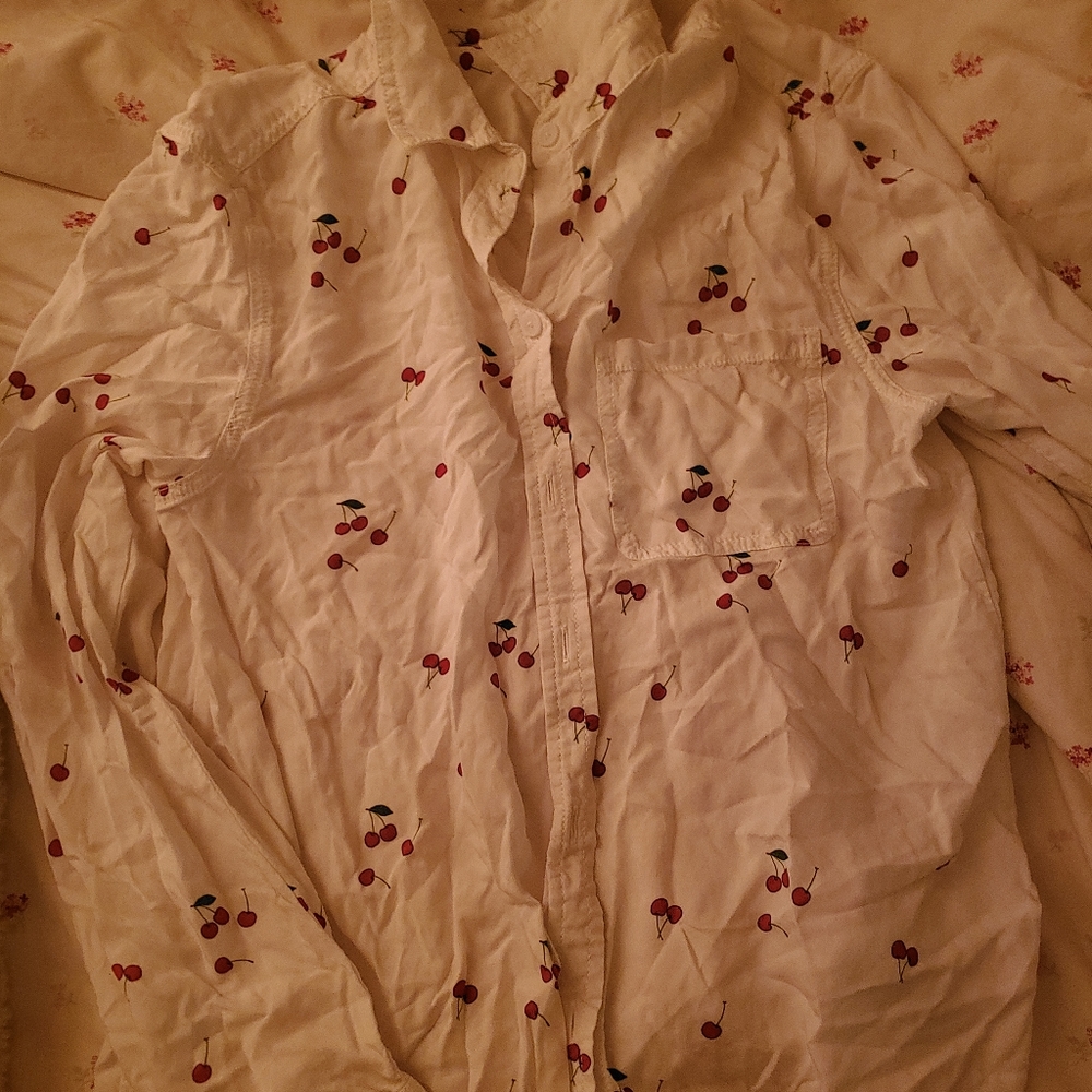 Cherry button up